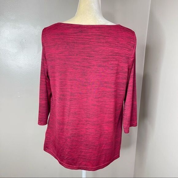 Sag Harbor Stretch Women Cowl top Red Sz PL Super stretch - Picture 2 of 12